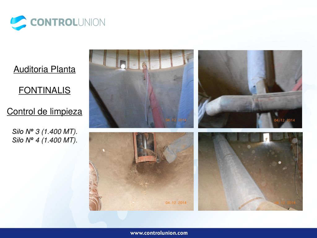 Auditoria Planta FONTINALIS Control de limpieza Silo Nº 3 (1.400 MT).