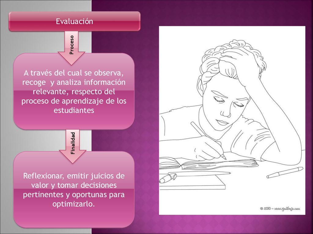 Evaluación Proceso. A través del cual se observa, recoge y analiza información relevante, respecto del proceso de aprendizaje de los estudiantes.