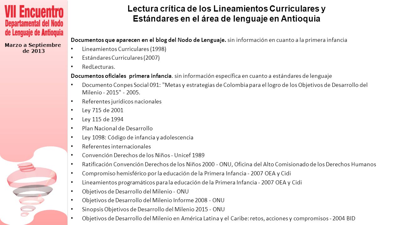 Lectura crítica de los Lineamientos Curriculares y Estándares en el área de lenguaje en Antioquia