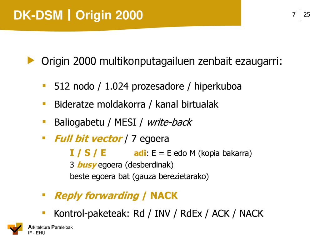  Origin 2000 multikonputagailuen zenbait ezaugarri: