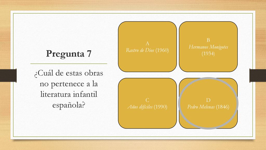 ¿Cuál de estas obras no pertenece a la literatura infantil española