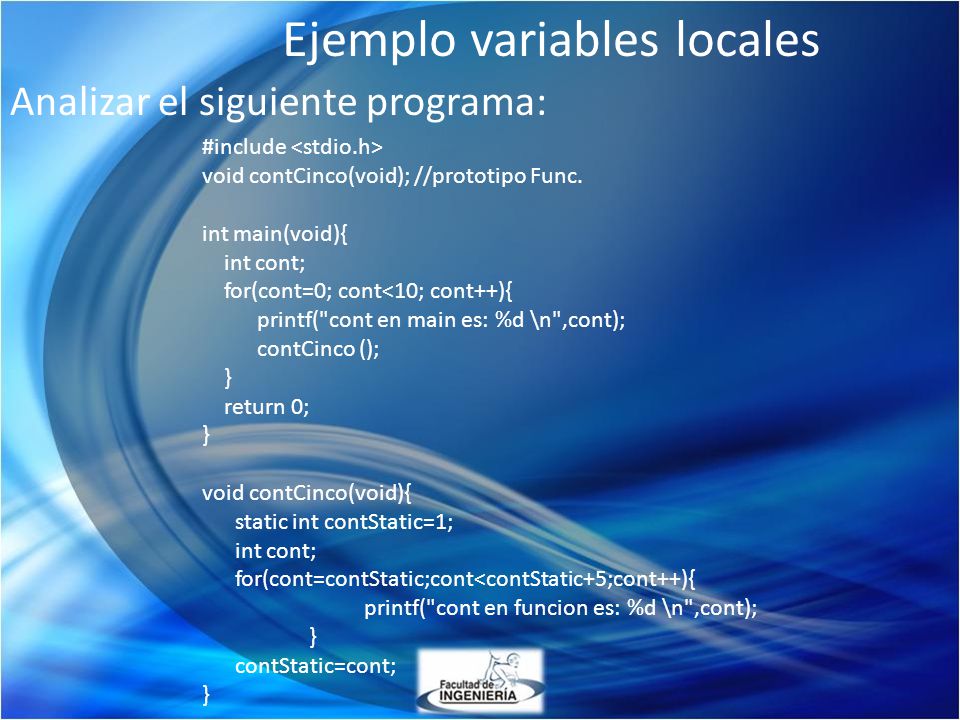Ejemplo variables locales