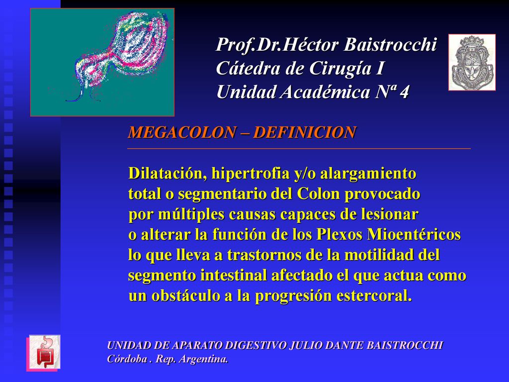 Prof.Dr.Héctor Baistrocchi Cátedra de Cirugía I Unidad Académica Nª 4