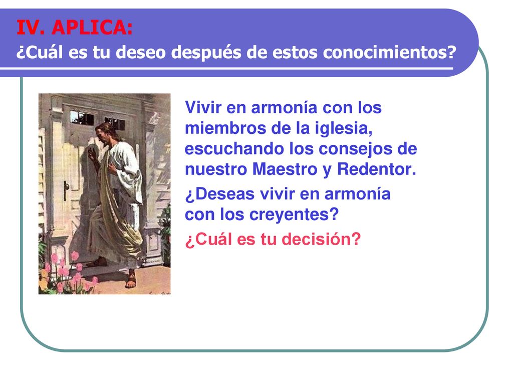 IV. APLICA: ¿Cuál es tu deseo después de estos conocimientos