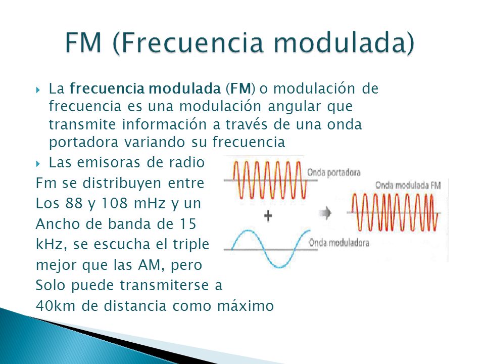 FM (Frecuencia modulada)