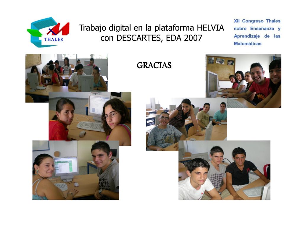 Trabajo digital en la plataforma HELVIA con DESCARTES, EDA 2007