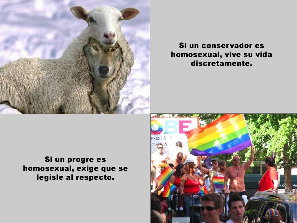 Si un conservador es homosexual, vive su vida discretamente.