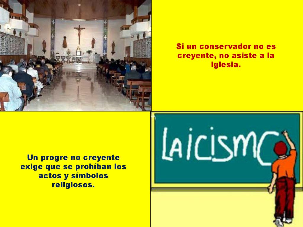 Si un conservador no es creyente, no asiste a la iglesia.