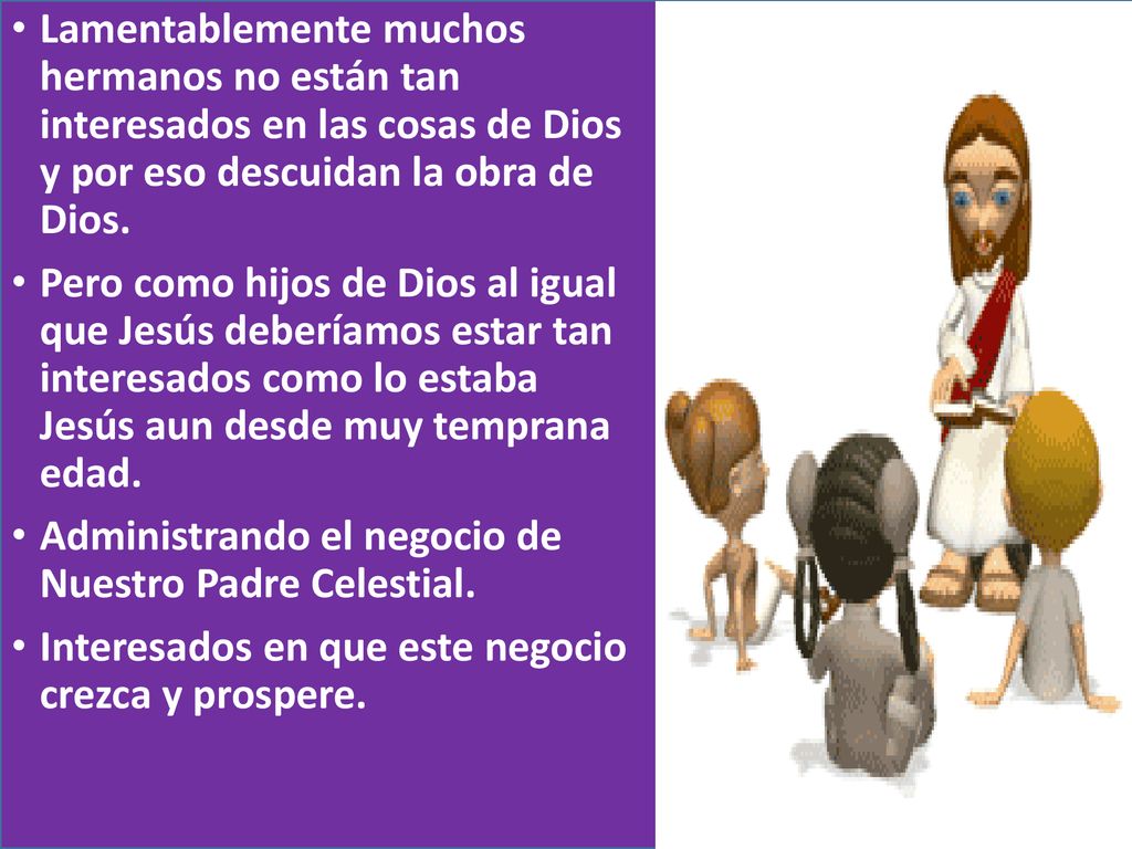 Lamentablemente muchos hermanos no están tan interesados en las cosas de Dios y por eso descuidan la obra de Dios.