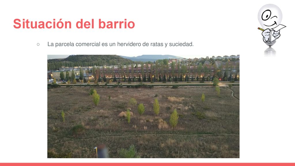 Situación del barrio La parcela comercial es un hervidero de ratas y suciedad.