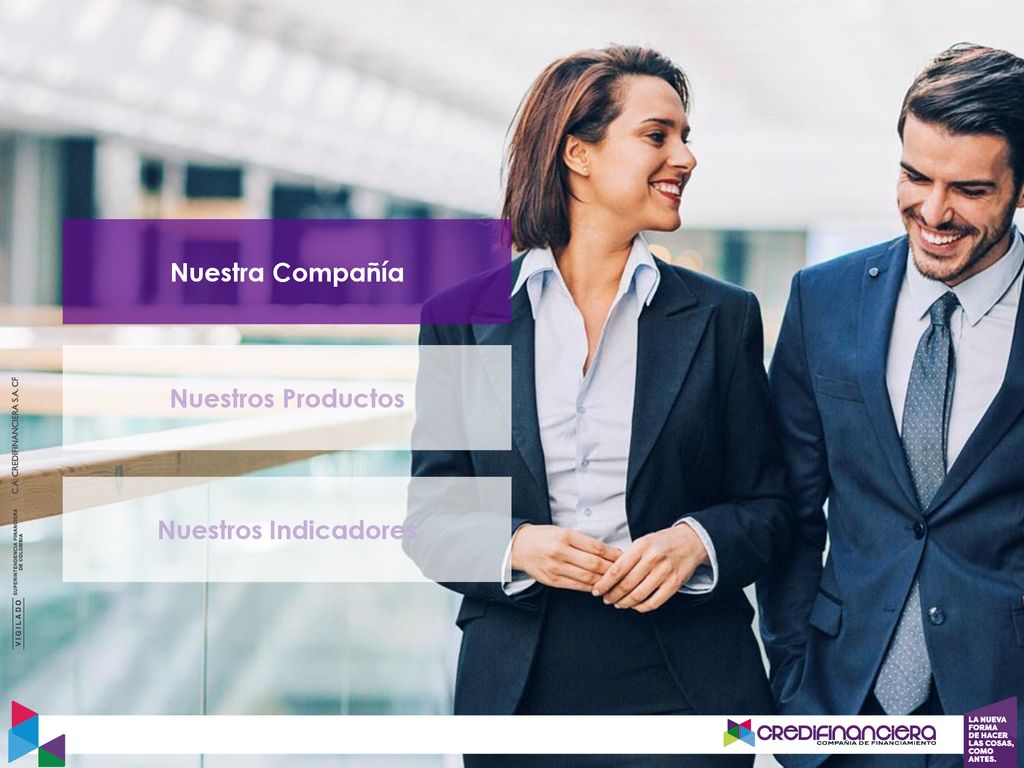Nuestra Compañía Nuestros Productos Nuestros Indicadores