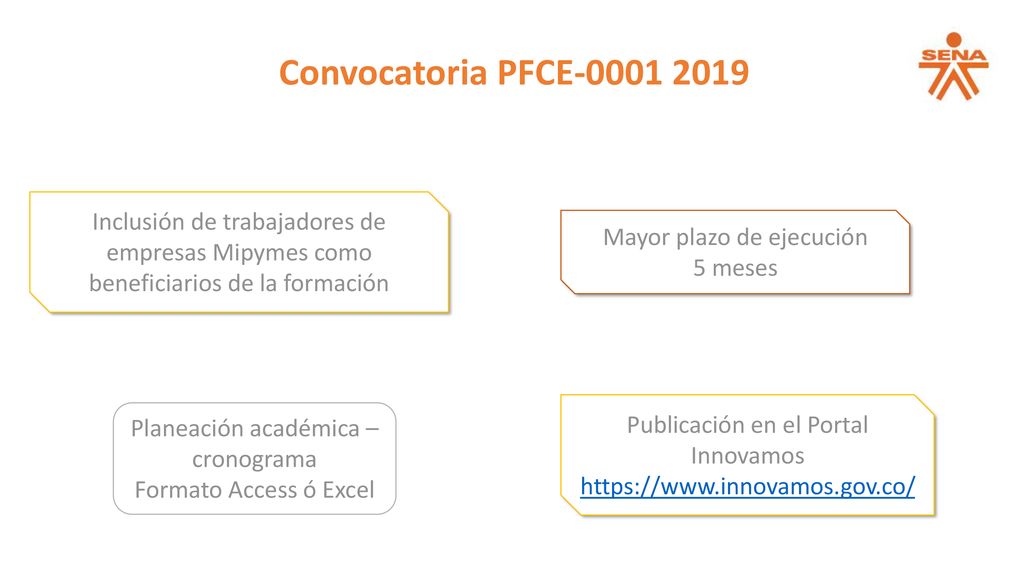 Convocatoria PFCE Inclusión de trabajadores de empresas Mipymes como beneficiarios de la formación.