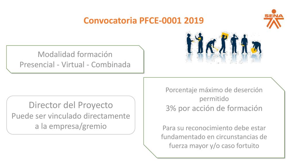 Convocatoria PFCE Director del Proyecto Modalidad formación