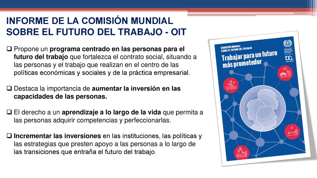 INFORME DE LA COMISIÓN MUNDIAL SOBRE EL FUTURO DEL TRABAJO - OIT