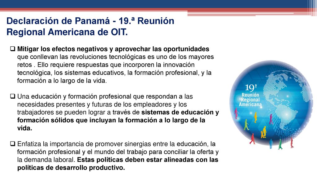 Declaración de Panamá - 19.ª Reunión Regional Americana de OIT.