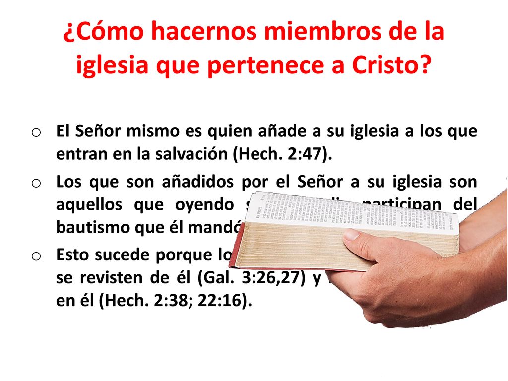 ¿Cómo hacernos miembros de la iglesia que pertenece a Cristo
