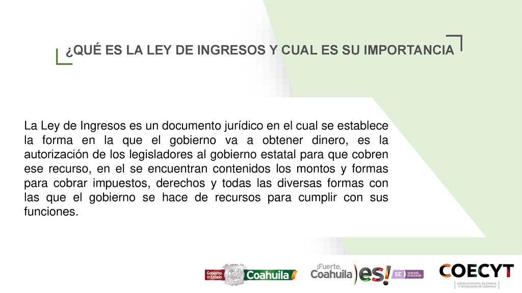 ¿QUÉ ES LA LEY DE INGRESOS Y CUAL ES SU IMPORTANCIA