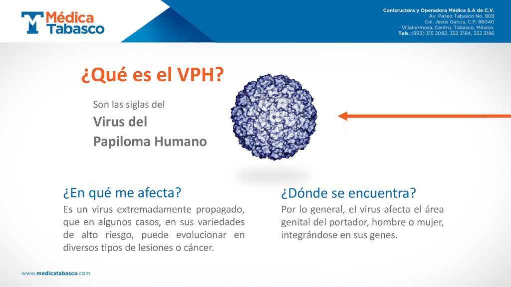 ¿Qué es el VPH Virus del Papiloma Humano ¿En qué me afecta