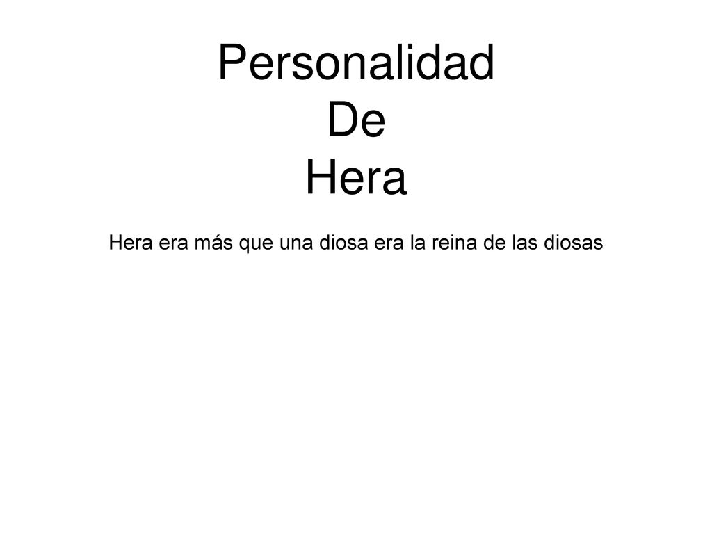 Hera era más que una diosa era la reina de las diosas