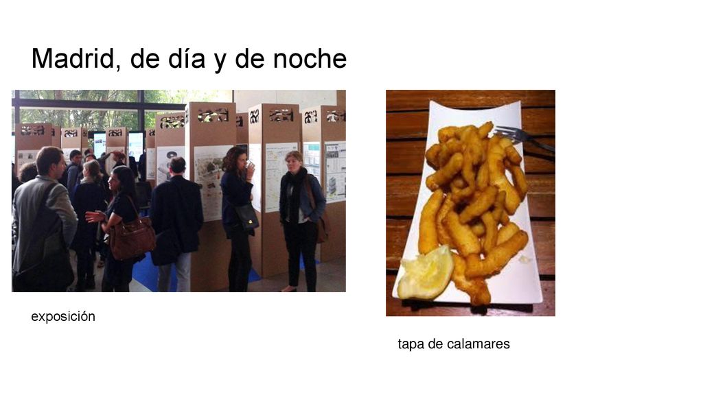 Madrid, de día y de noche exposición tapa de calamares