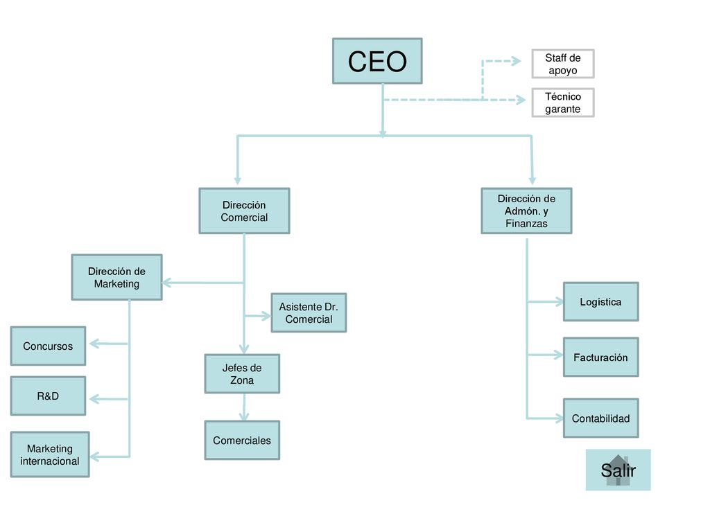 CEO Salir Staff de apoyo Técnico garante Dirección de Dirección