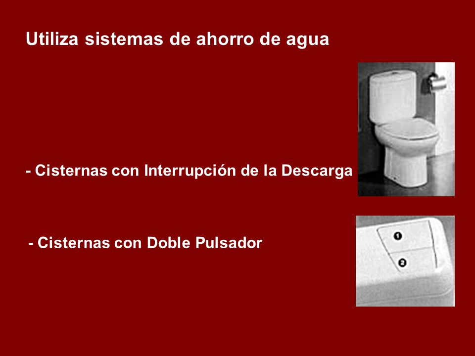 - Cisternas con Doble Pulsador