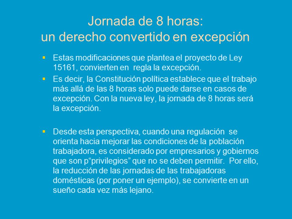 Jornada de 8 horas: un derecho convertido en excepción