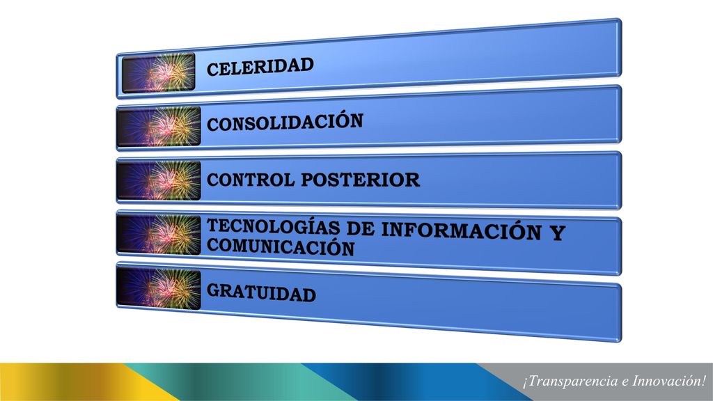 CELERIDAD CONSOLIDACIÓN CONTROL POSTERIOR TECNOLOGÍAS DE INFORMACIÓN Y COMUNICACIÓN GRATUIDAD