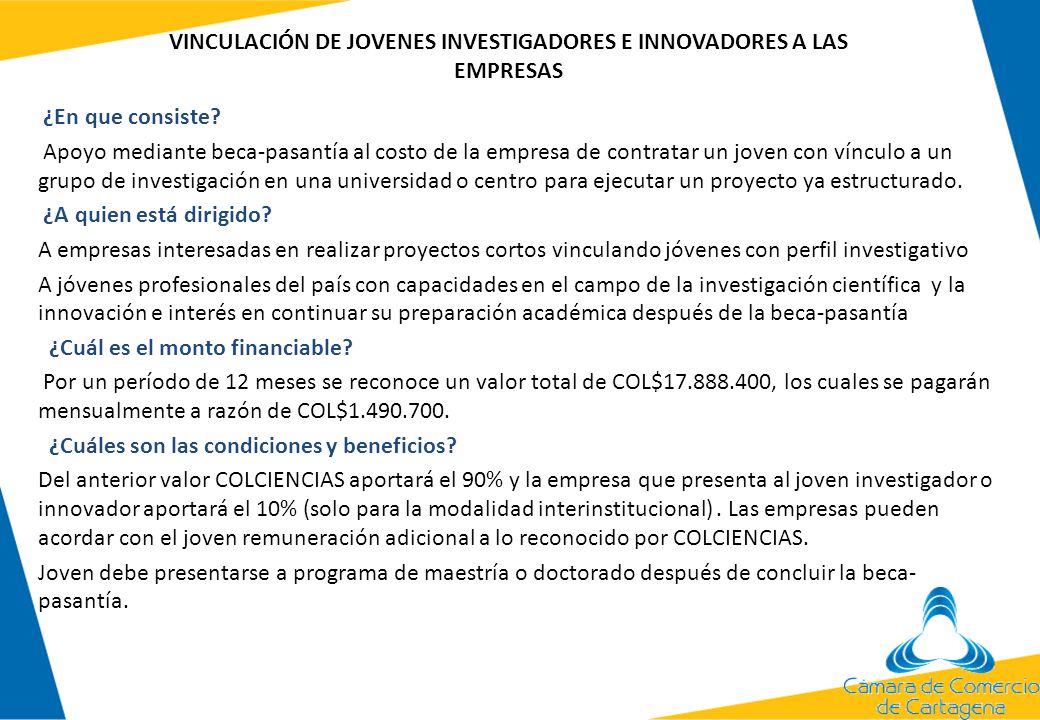 FINANCIACIÓN DE TRÁMITES DE OBTENCIÒN DE PATENTES Y DE OTRAS MODALIDADES