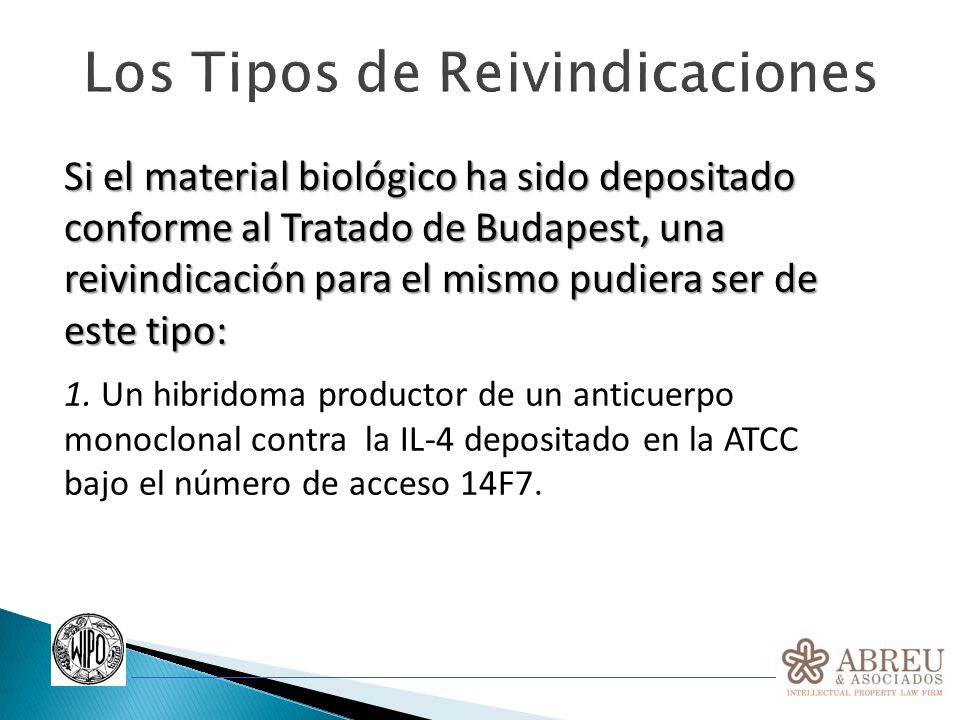 Los Tipos de Reivindicaciones