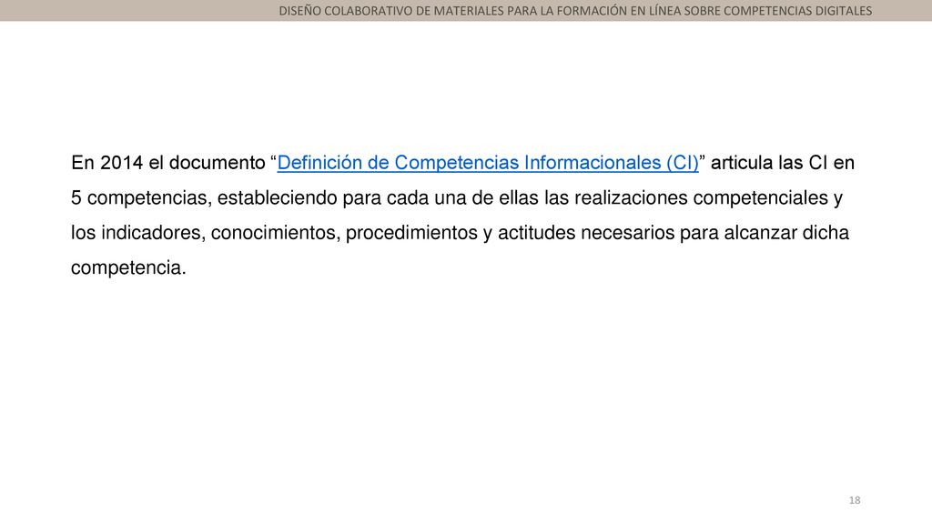 DISEÑO COLABORATIVO DE MATERIALES PARA LA FORMACIÓN EN LÍNEA SOBRE COMPETENCIAS DIGITALES