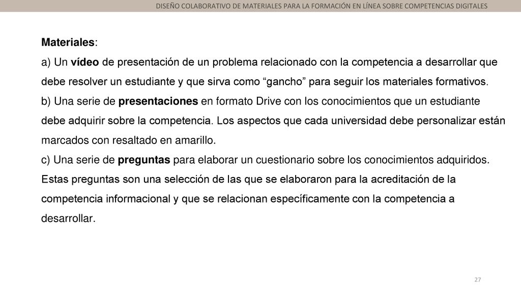 DISEÑO COLABORATIVO DE MATERIALES PARA LA FORMACIÓN EN LÍNEA SOBRE COMPETENCIAS DIGITALES