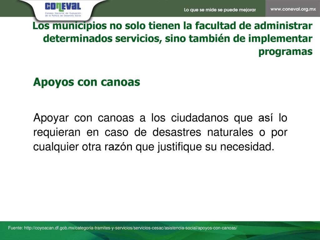 Los municipios no solo tienen la facultad de administrar determinados servicios, sino también de implementar programas