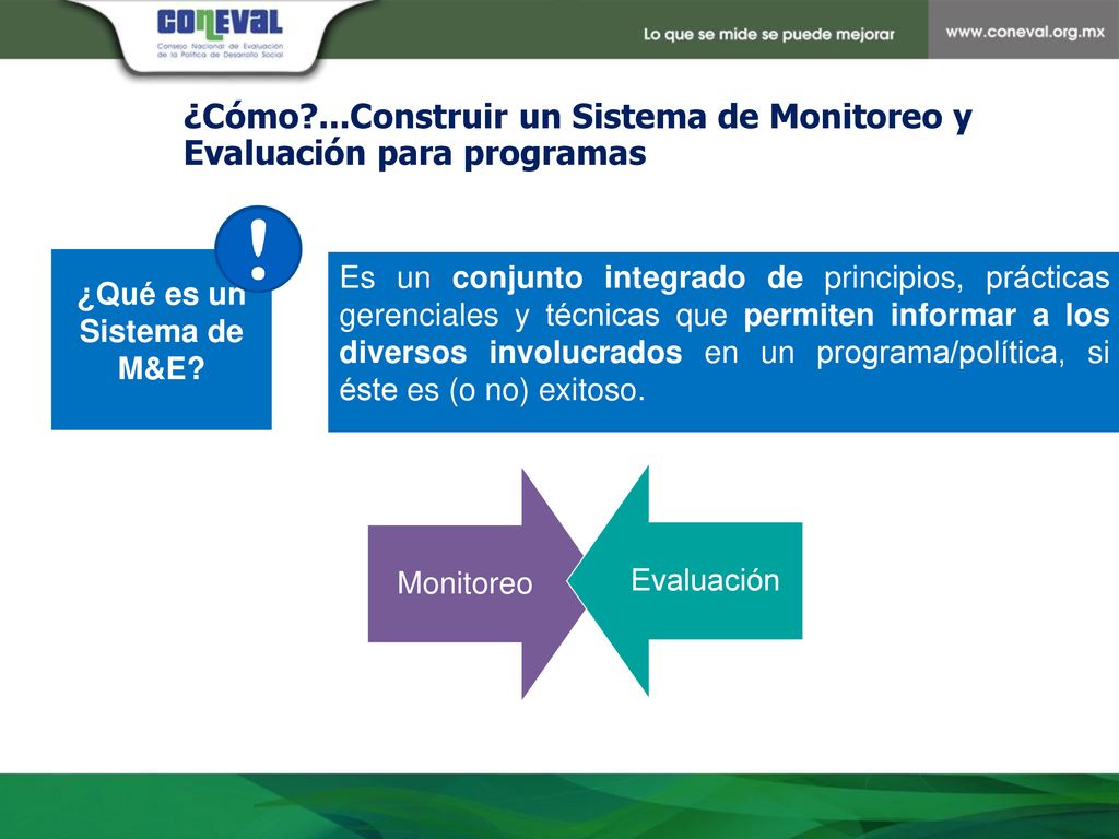 ¿Cómo ...Construir un Sistema de Monitoreo y Evaluación para programas