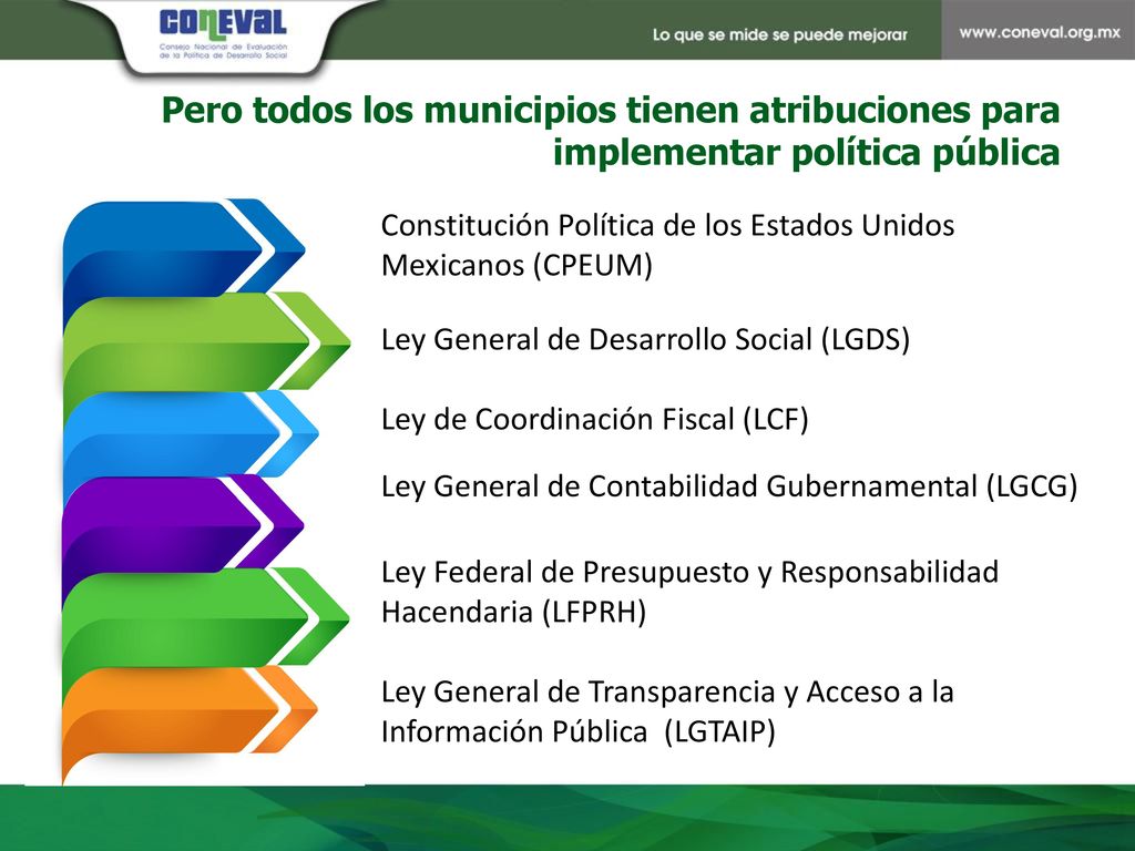Pero todos los municipios tienen atribuciones para implementar política pública
