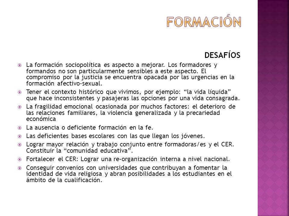 Formación DESAFÍOS.