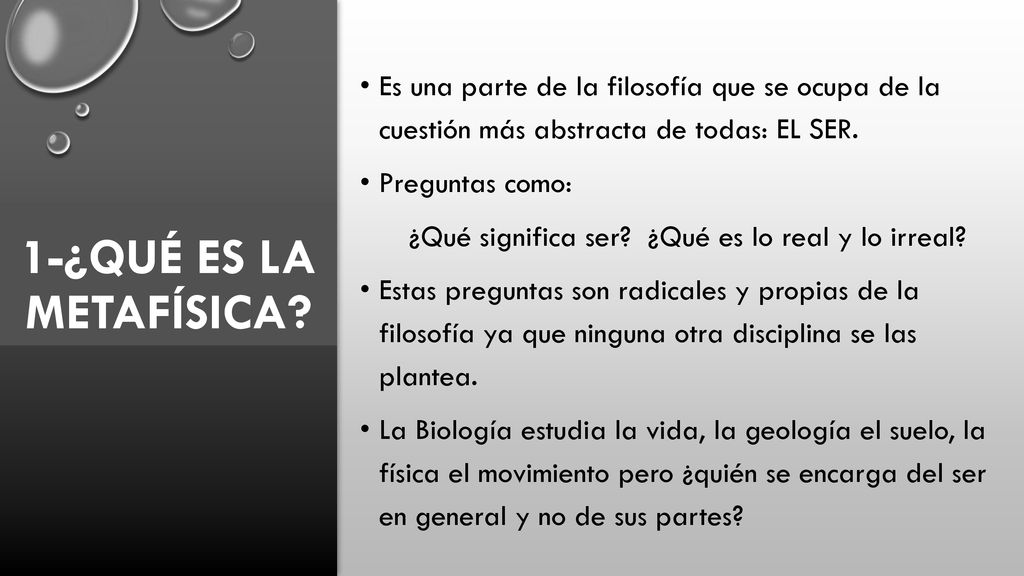 ¿Qué significa ser ¿Qué es lo real y lo irreal