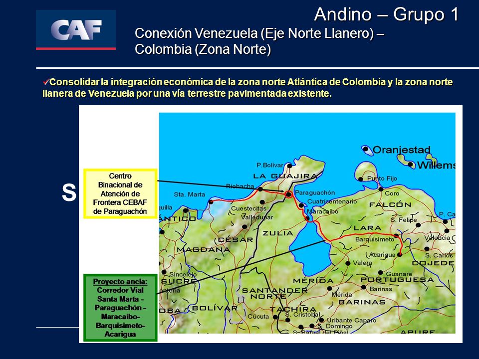 Andino – Grupo 1 Conexión Venezuela (Eje Norte Llanero) – Colombia (Zona Norte)