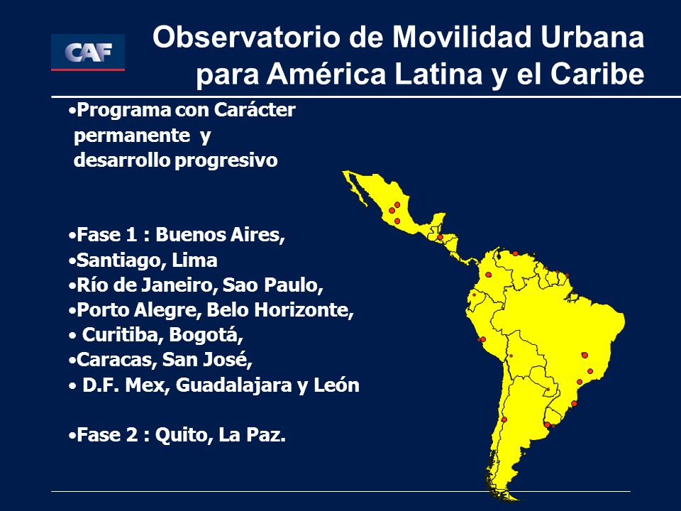 Observatorio de Movilidad Urbana para América Latina y el Caribe