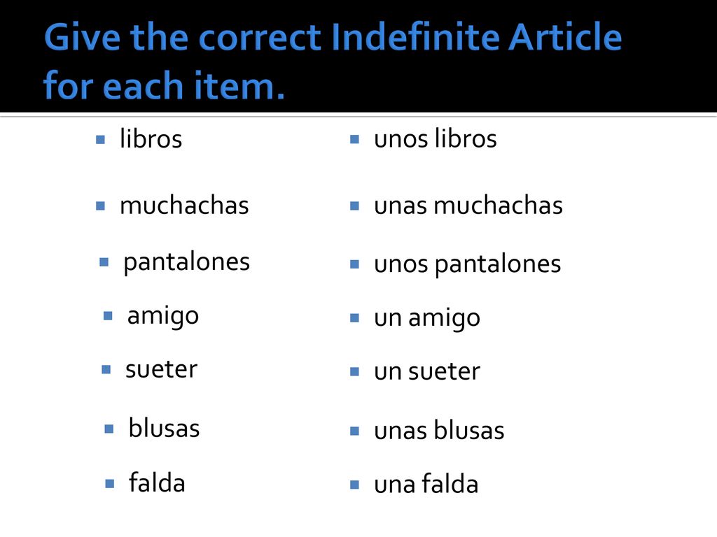 Give the correct Indefinite Article for each item.