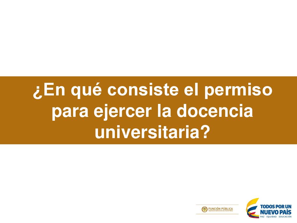 ¿En qué consiste el permiso para ejercer la docencia universitaria