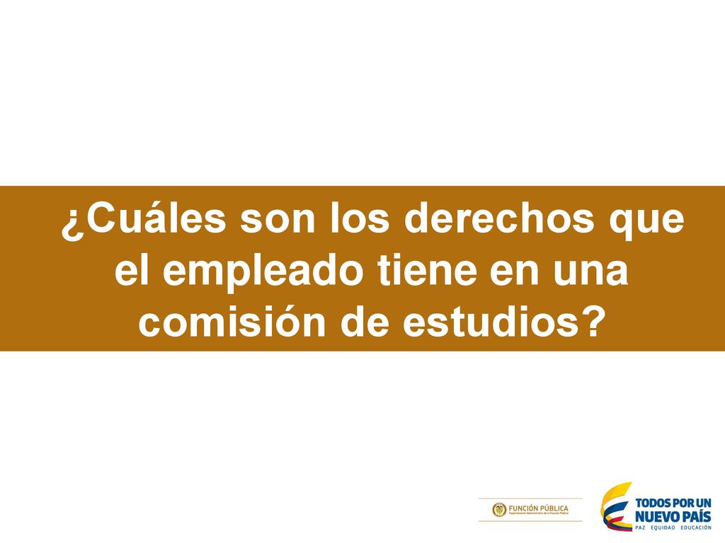 ¿Cuáles son los derechos que el empleado tiene en una comisión de estudios