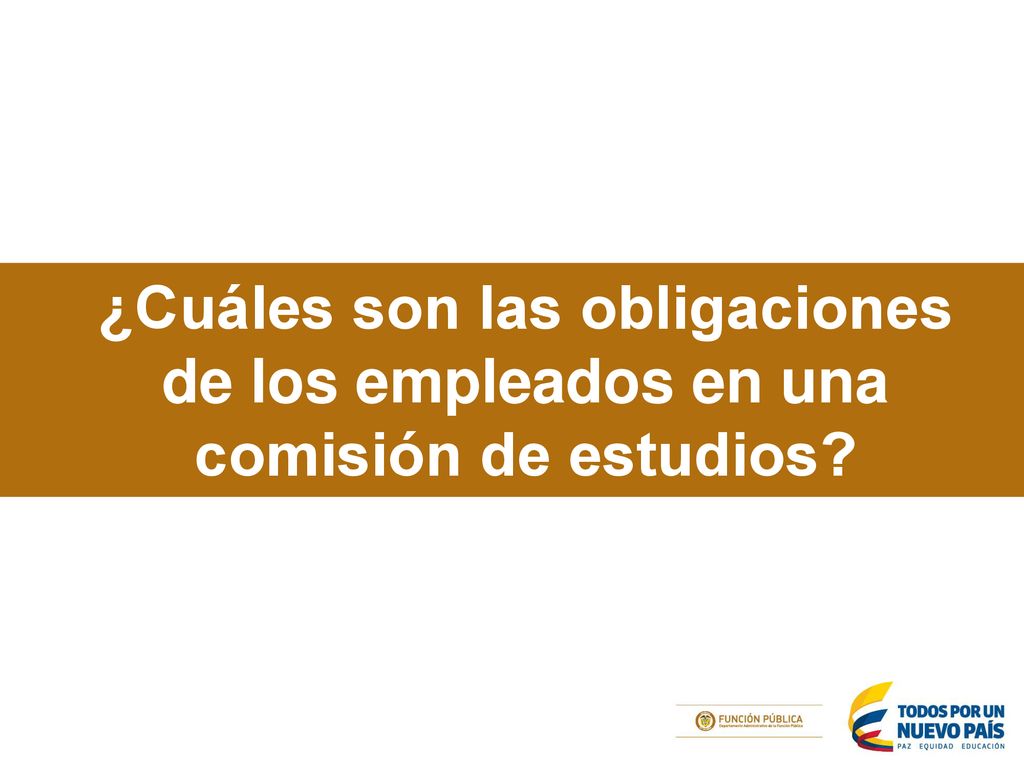 ¿Cuáles son las obligaciones de los empleados en una comisión de estudios