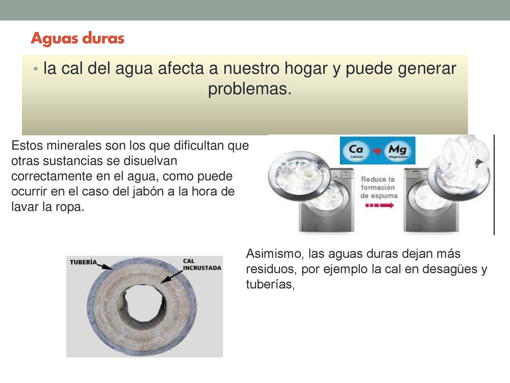 la cal del agua afecta a nuestro hogar y puede generar problemas.