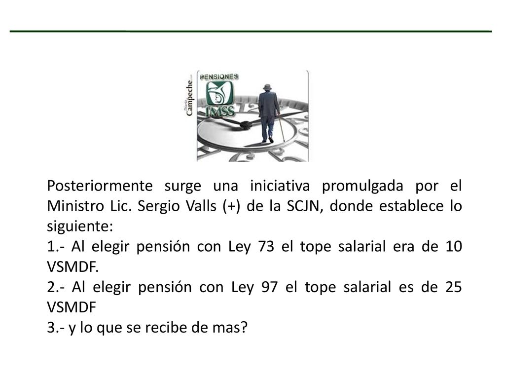 Posteriormente surge una iniciativa promulgada por el Ministro Lic