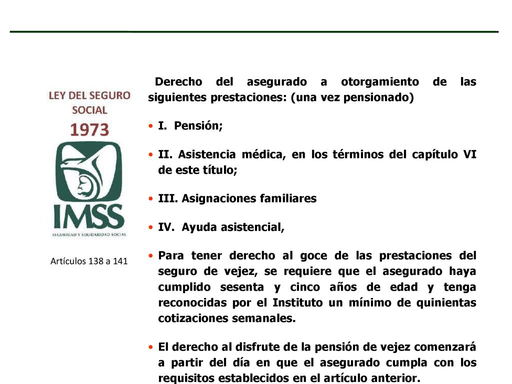 II. Asistencia médica, en los términos del capítulo VI de este título;