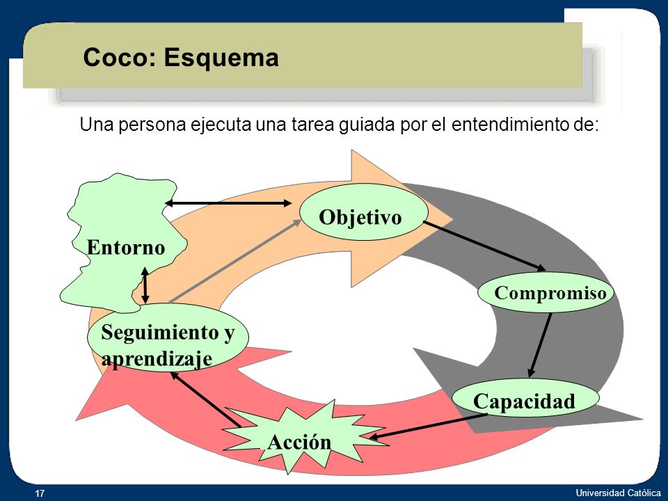 Una persona ejecuta una tarea guiada por el entendimiento de: