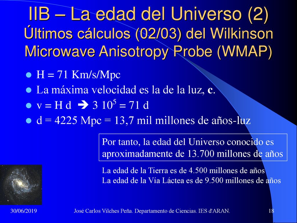 José Carlos Vilches Peña. Departamento de Ciencias. IES d ARAN.