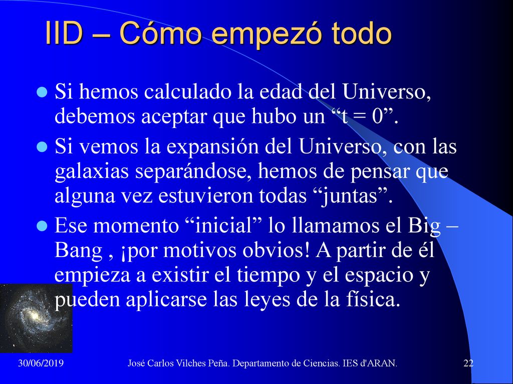 José Carlos Vilches Peña. Departamento de Ciencias. IES d ARAN.