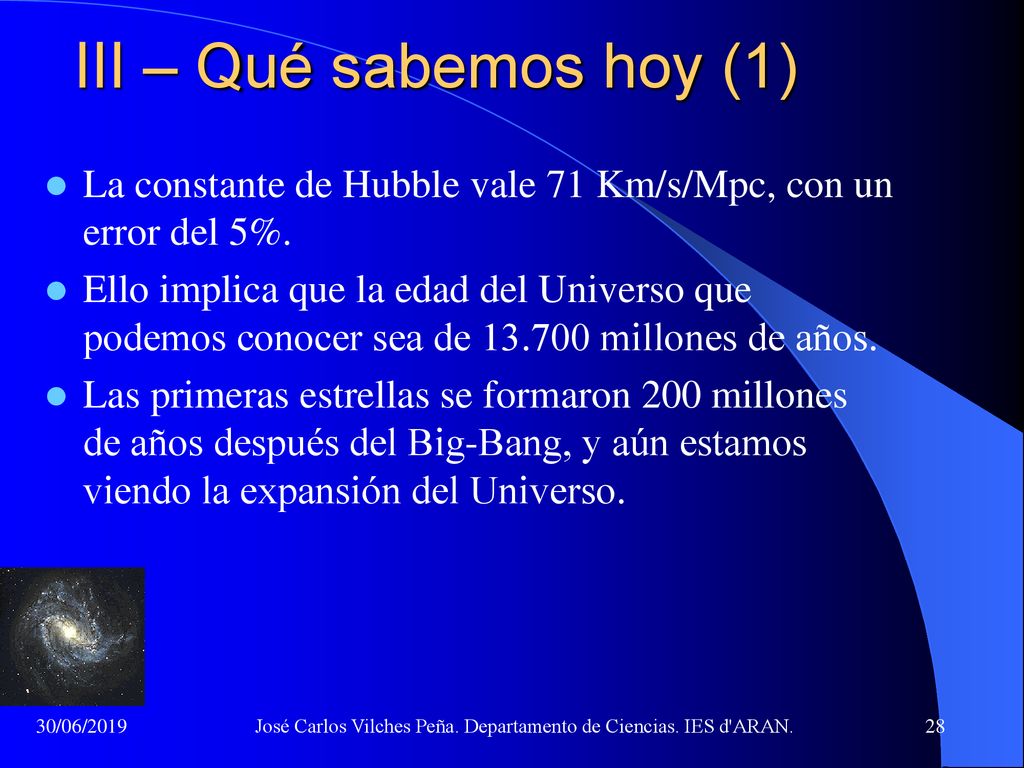 José Carlos Vilches Peña. Departamento de Ciencias. IES d ARAN.